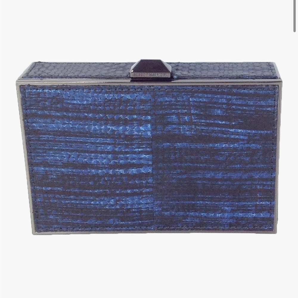 Rebecca Minkoff Odette Python Embossed Leather Clutch